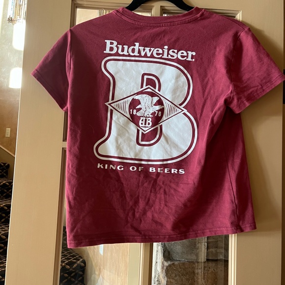 Budweiser T-shirt Maroon - Picture 2 of 2